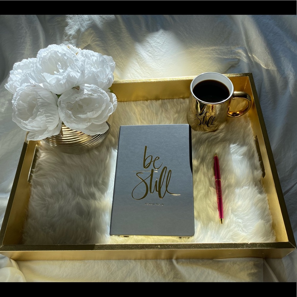 Be Still Gift Set Black Journal Pen & Mug Set